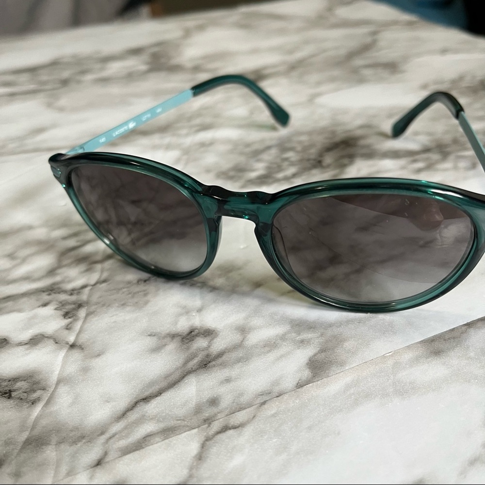Lacoste sunglasses blue aqua